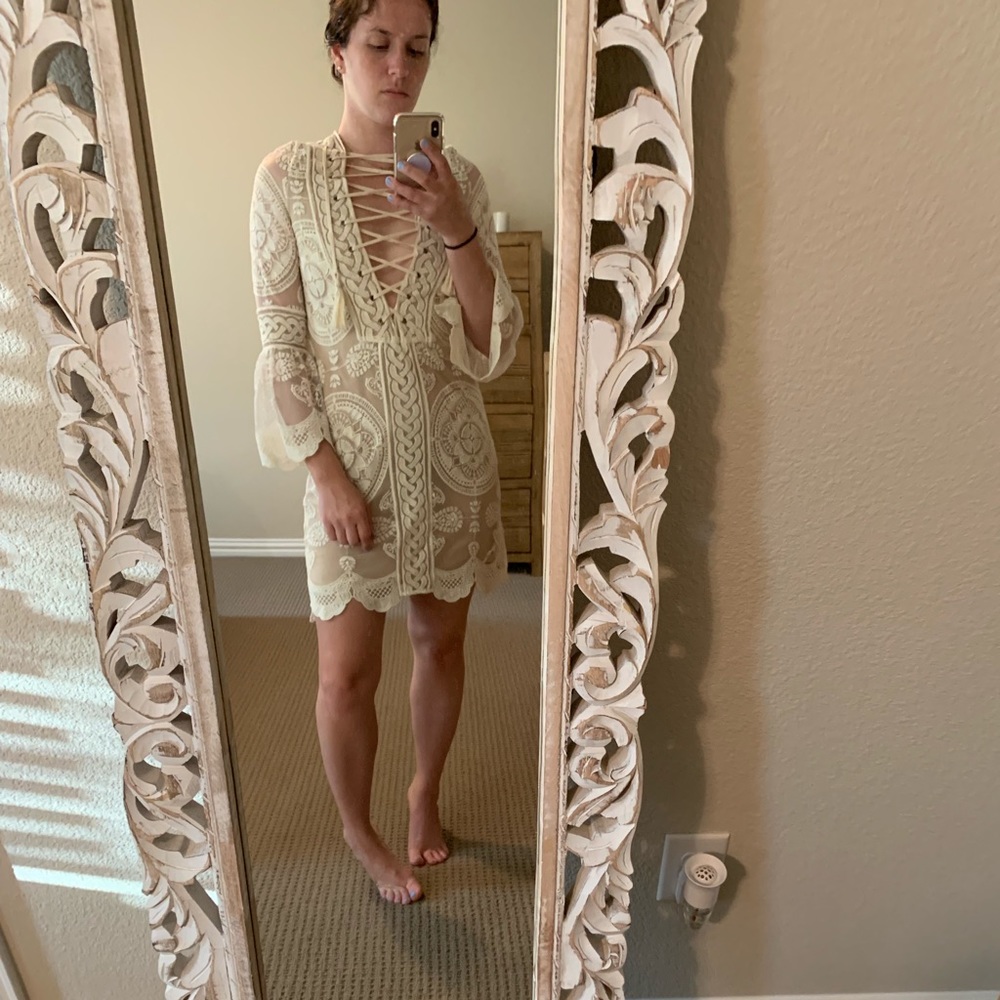 Jens Pirate Booty white mini dress!!